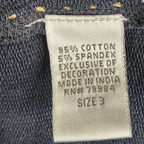 Womens Black Zenergy By Chicos Embroidered Beaded Jacket Full ZIp Size 3 (XL) - Picture 7 of 11